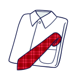 ワイシャツとネクタイ