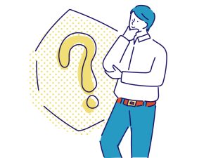 ハテナマークを浮かべる就活生