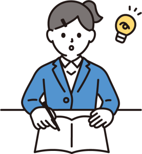 閃く女子就活生