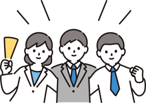 肩を組む就活生たち