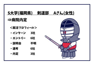 S大学剣道部学生の就活プロフィール